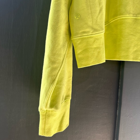 Lululemon Loungeful Cropped Hoodie - 12 - Electric Lemon - Picture 4 of 4